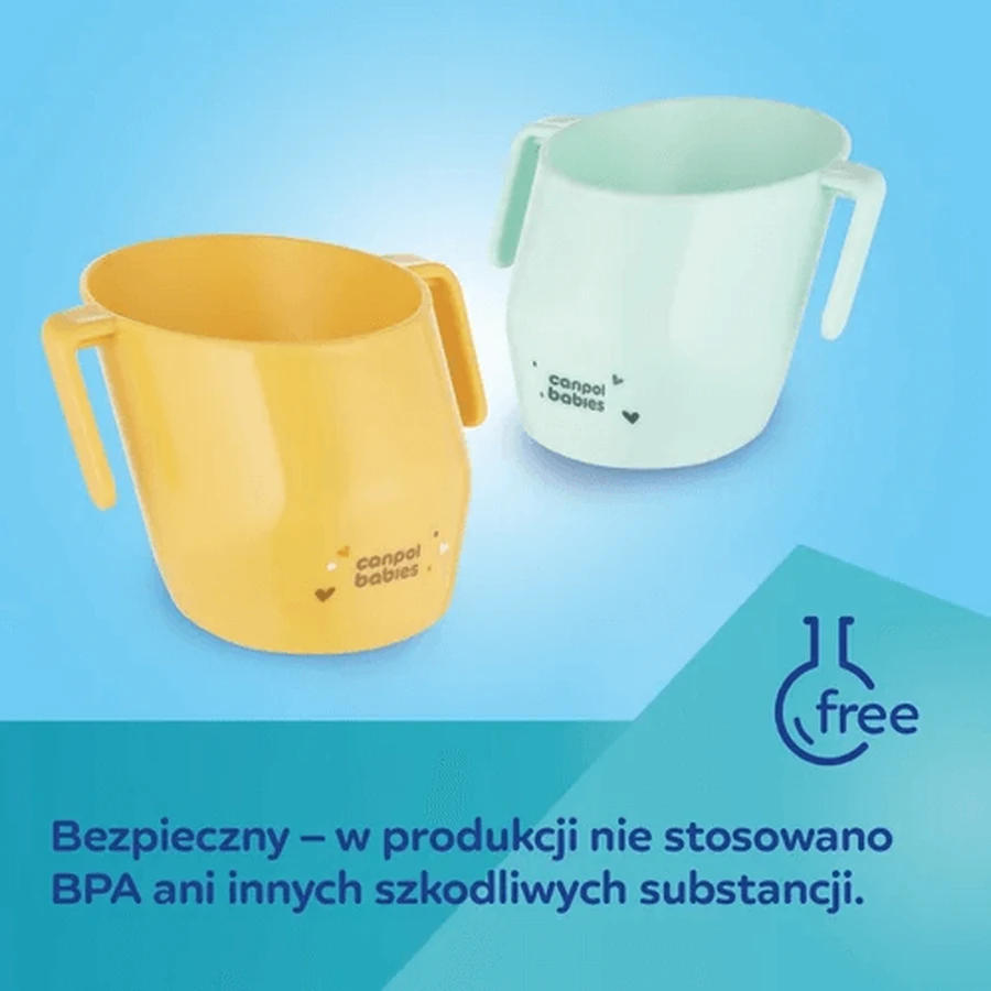 Canpol Babies, cleverer Trinkbecher, offen, türkis, 1 Stück
