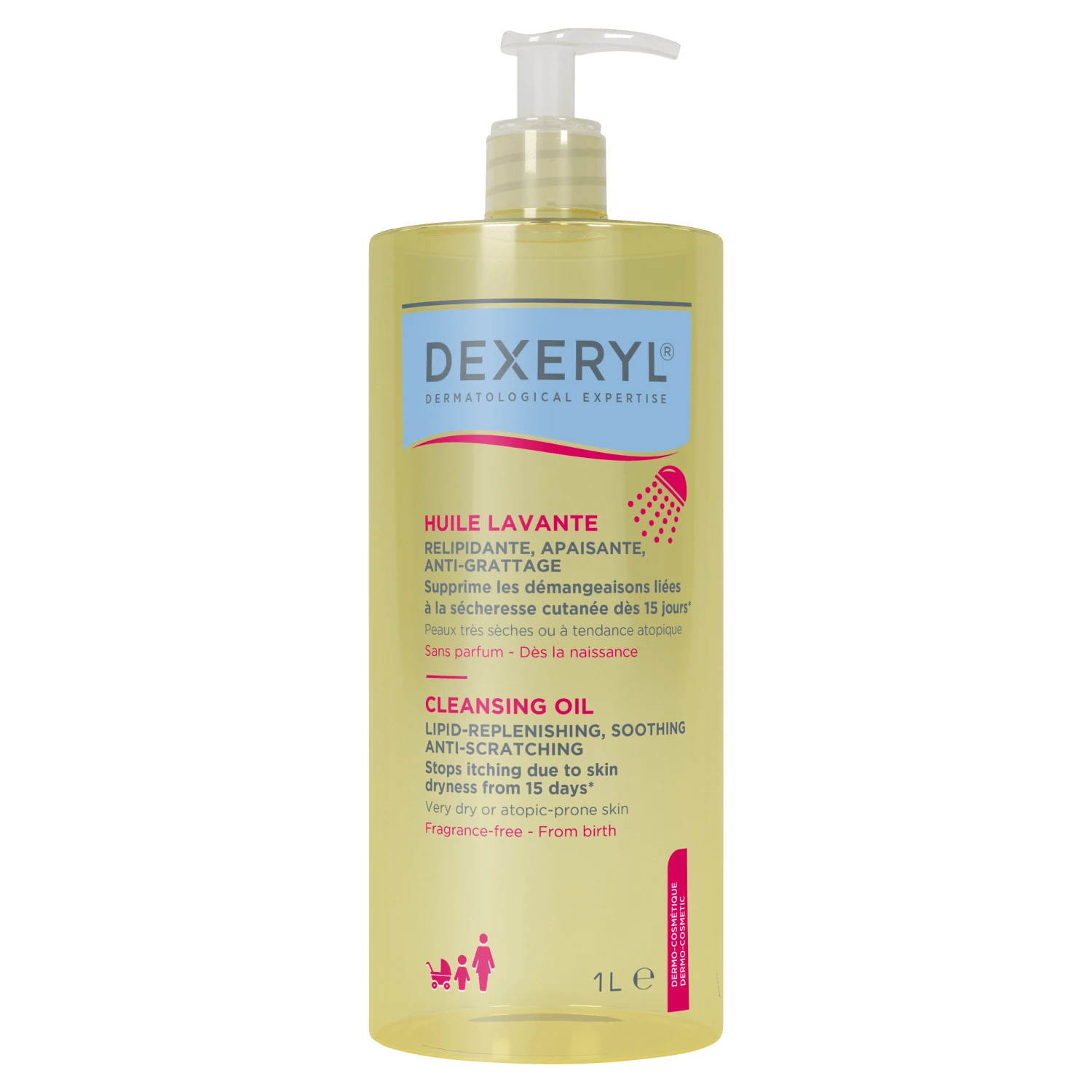 Dexeryl, verzachtende anti-kras wasolie die lipiden aanvult, 1000 ml