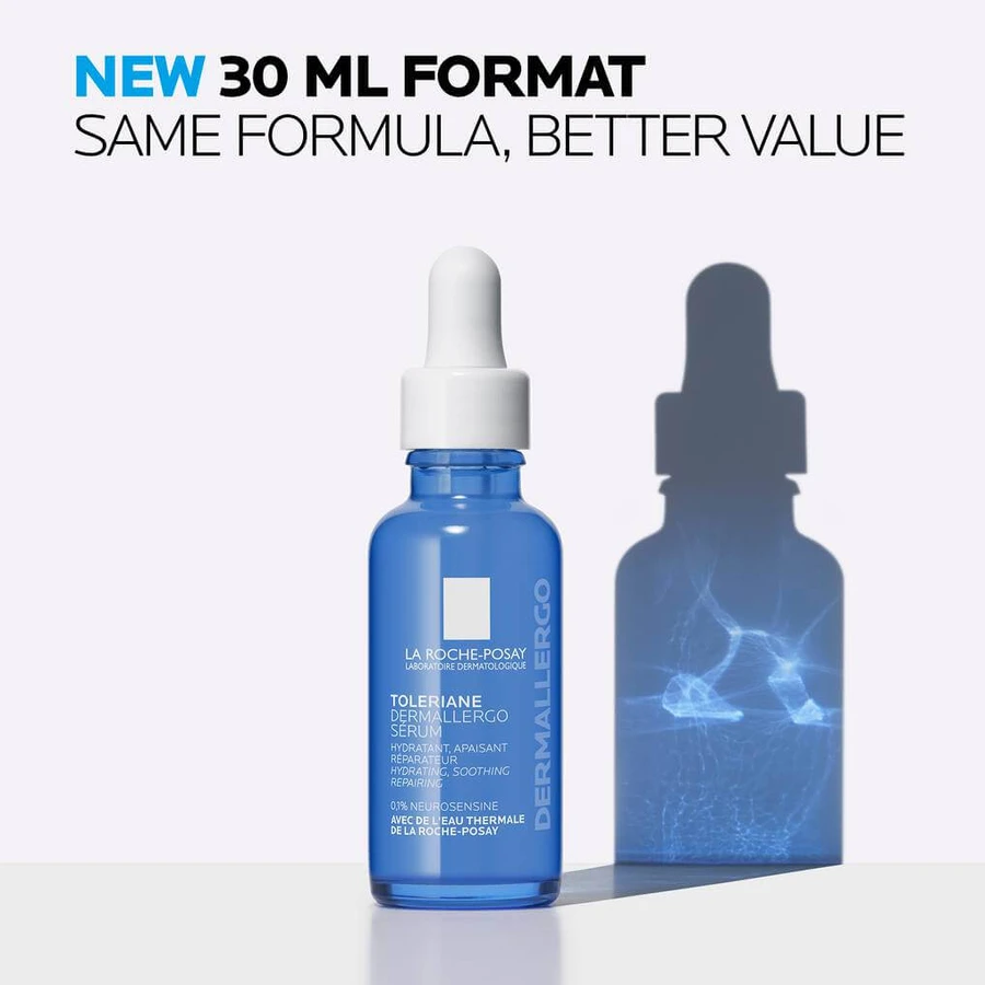 La Roche-Posay Toleriane Ultra Dermallergo, verzachtend hydraterend serum, gevoelige en allergiegevoelige huid, 30 ml