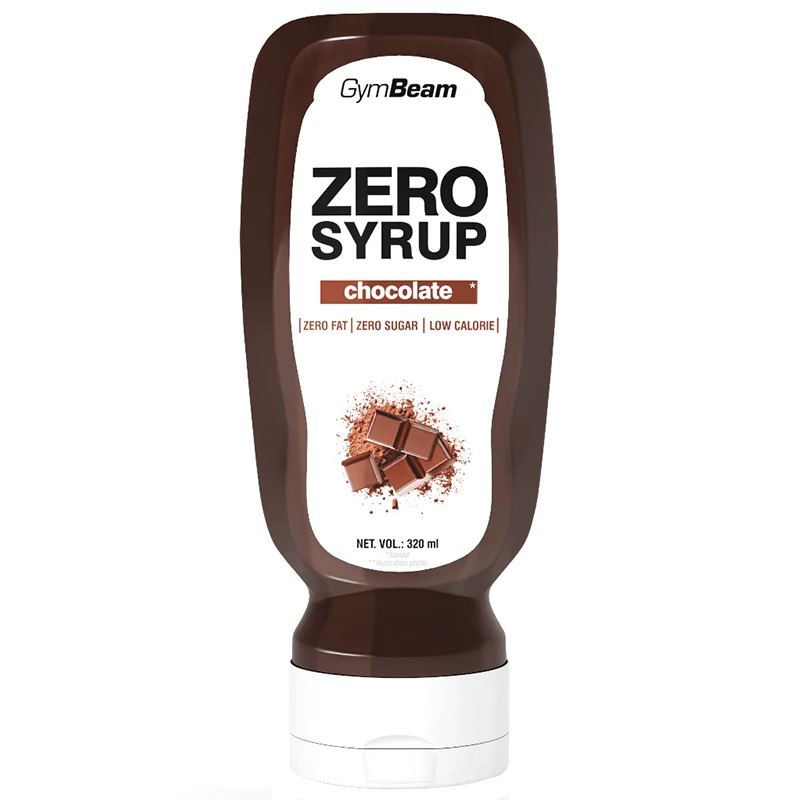 GymBeam Zero, siroop, chocolade, 320 ml