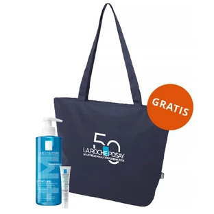 Kit La Roche-Posay Effaclar, gel de curățare pentru ten gras și sensibil, 400 ml + Effaclar DUO+M, cremă hidratantă pentru ten cu tendință acneică, 40 ml + geantă gratuită