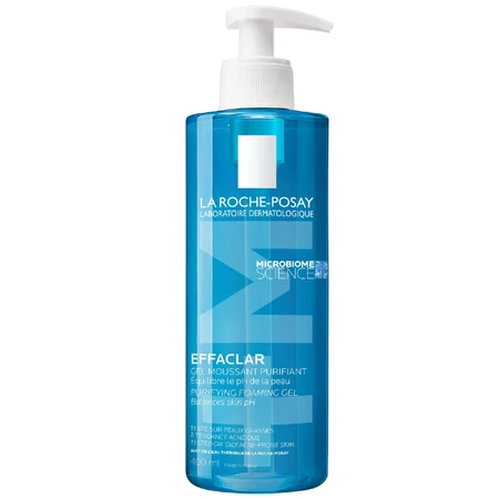 Kit La Roche-Posay Effaclar, gel de curățare pentru ten gras și sensibil, 400 ml + Effaclar DUO+M, cremă hidratantă pentru ten cu tendință acneică, 40 ml + geantă gratuită