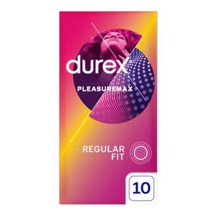 Durex Pleasuremax, gerippte Kondome mit Paspel, 10 Stück
