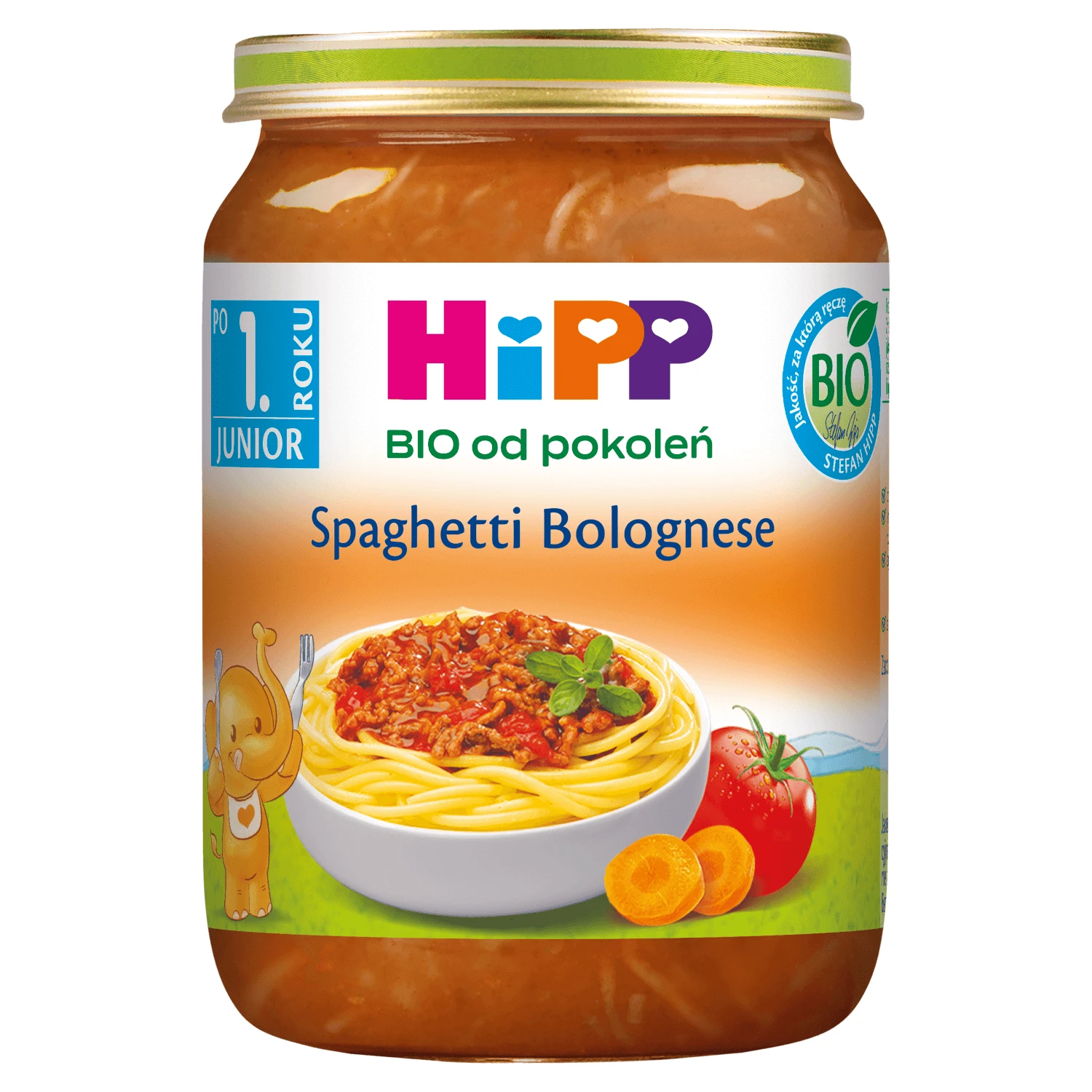 HiPP Bio schotel, spaghetti bolognese, na 1 jaar, 250 g