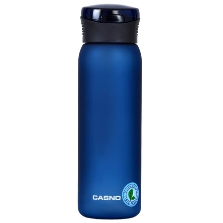 Casno, Colorado tritan bottle with straw, blue, 600 ml