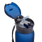 Casno, Colorado tritan bottle with straw, blue, 600 ml