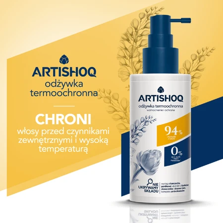 Artishoq, balsam termo-protector, întărire și protecție, 130 ml