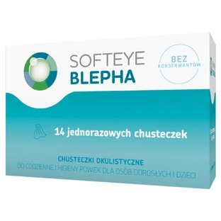 Softeye Blepha, ophthalmic wipes, 14 pieces