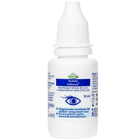 Delfarma Hyaloko, feuchtigkeitsspendende Augentropfen, 10 ml