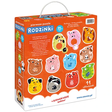 CzuCzu First Puzzle Families, puzzles pour enfants, à partir de 15 mois, 22 éléments