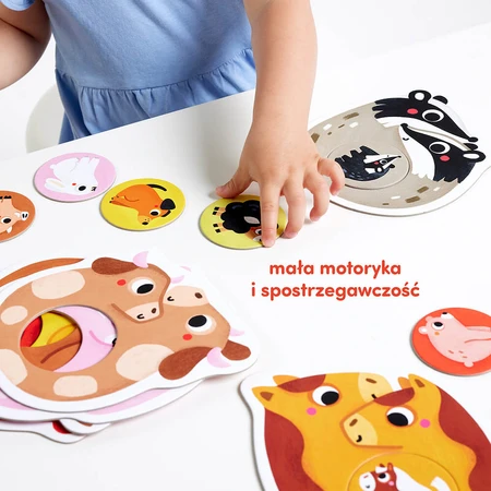 CzuCzu First Puzzle Families, puzzles pour enfants, à partir de 15 mois, 22 éléments