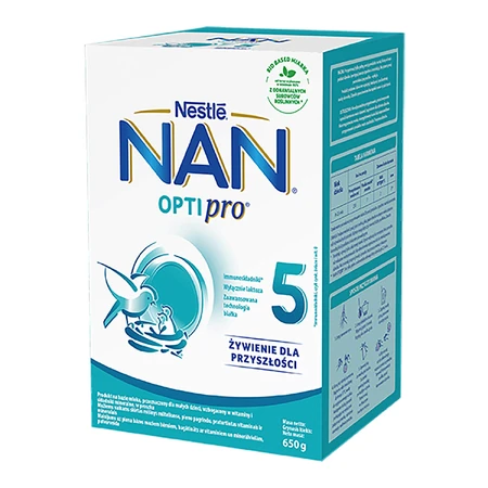 Set Nestle NAN Optipro 5, Junior modifizierte Milch für Kinder ab 2,5 Jahren, 3 x 650 g