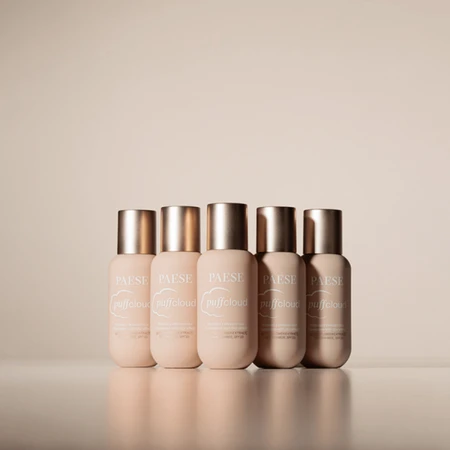 Paese Puff Cloud, satijnen gezichtsfoundation met vervagingseffect, 01 Licht Beige, SPF 20, 37 ml