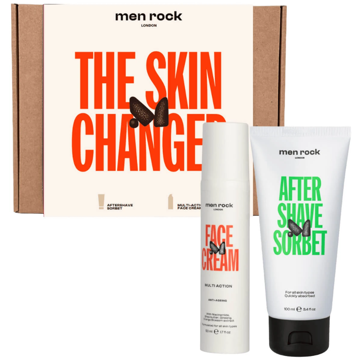 Men Rock Skin Changer set, sorbet, 100 ml + crème, 50 ml