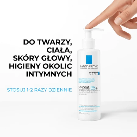 La Roche-Posay Cicaplast Gel Lavant B5+, verzachtende reinigingsgel, 200 ml