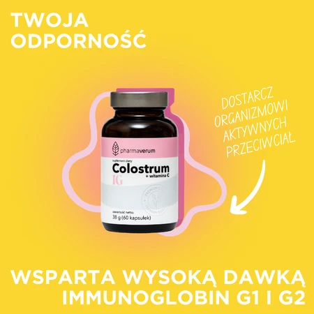 Pharmaverum Calostro IG, 60 cápsulas