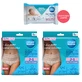 Canpol Babies set, braguitas postparto transpirables 2 en 1, con almohadilla, desechables, talla S/M, 2 x 5 unidades + toallitas húmedas, 60 unidades de regalo