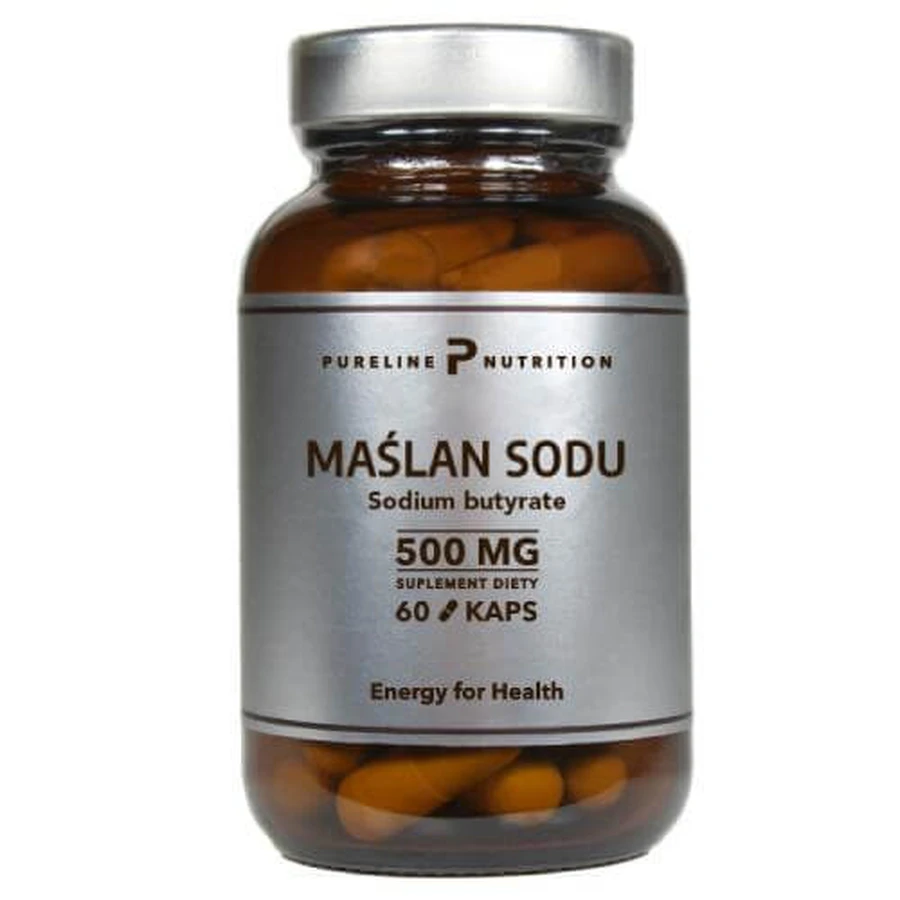 Pureline Nutrition Sodium Butyrate 500 mg, 60 caps