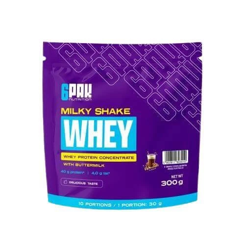 6Pak Nutrition Milky Shake Whey Chocolade, 300 g