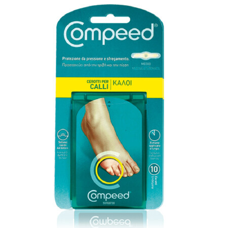 Parches de tejido profundo Compeed Medium, 10 piezas, Johnson&amp;Johnson