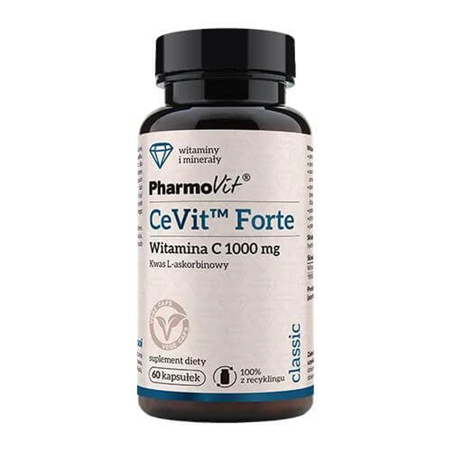 PHARMOVIT CeVit Forte Vitamine C 1000 mg, 60 capsules