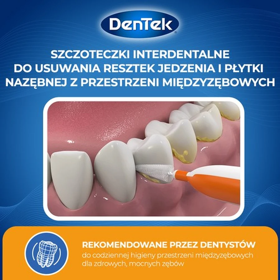DENTEK Cepillos interdentales Easy Brush tamaño 1, 6pcs