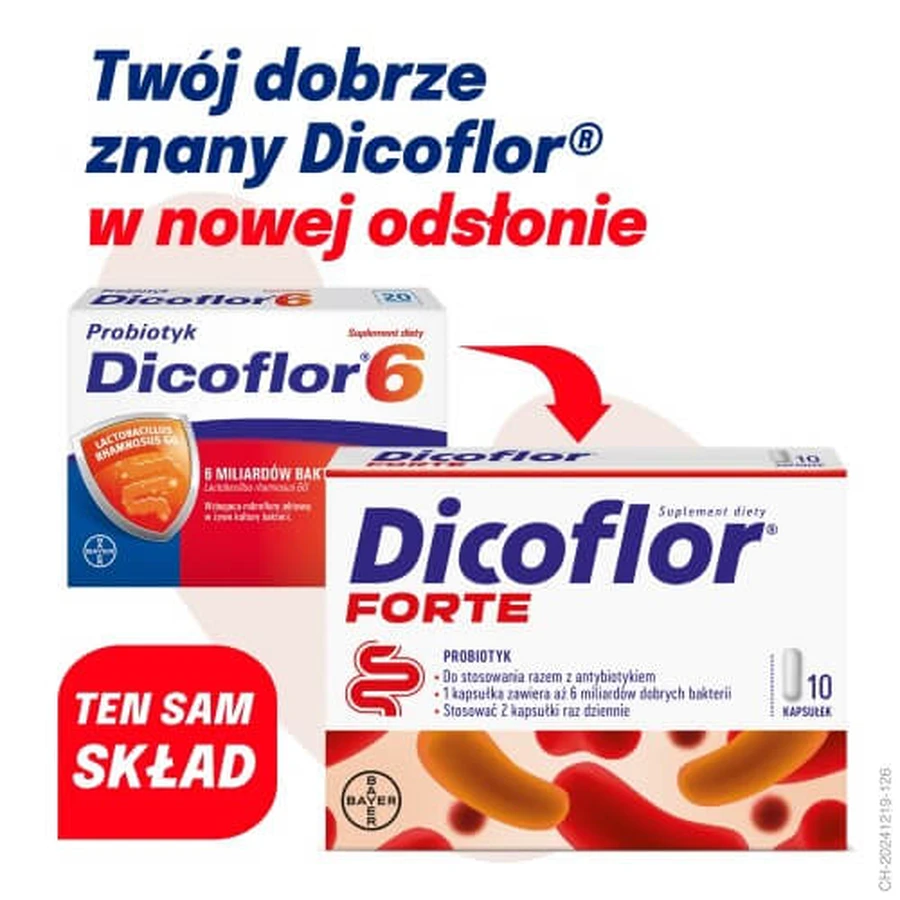 Dicoflor Forte probiotisch, 10 Kapseln