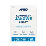 APTEO CARE sterile Mulltupfer 5x5cm, 3 Stück