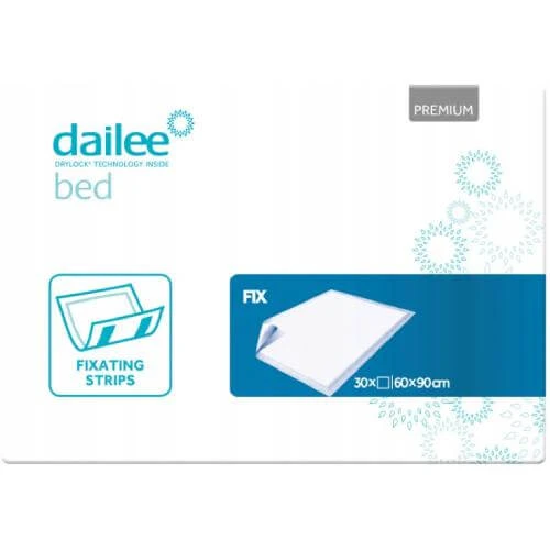 DAILEE Bed Premium Fix Hygiene onderlegger 60x90cm, 30st