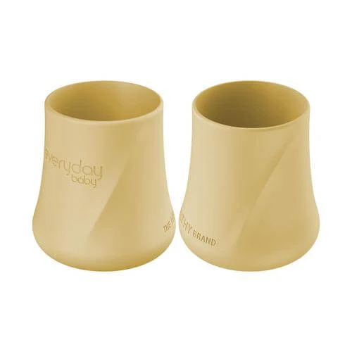 Everyday Baby siliconen drinkbekers vanille, 2st