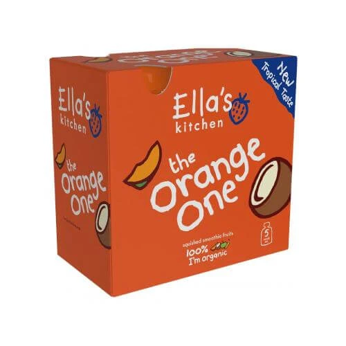 Ella's Kitchen BIO ORANJE BIO mango vruchtenpuree, 5x90g