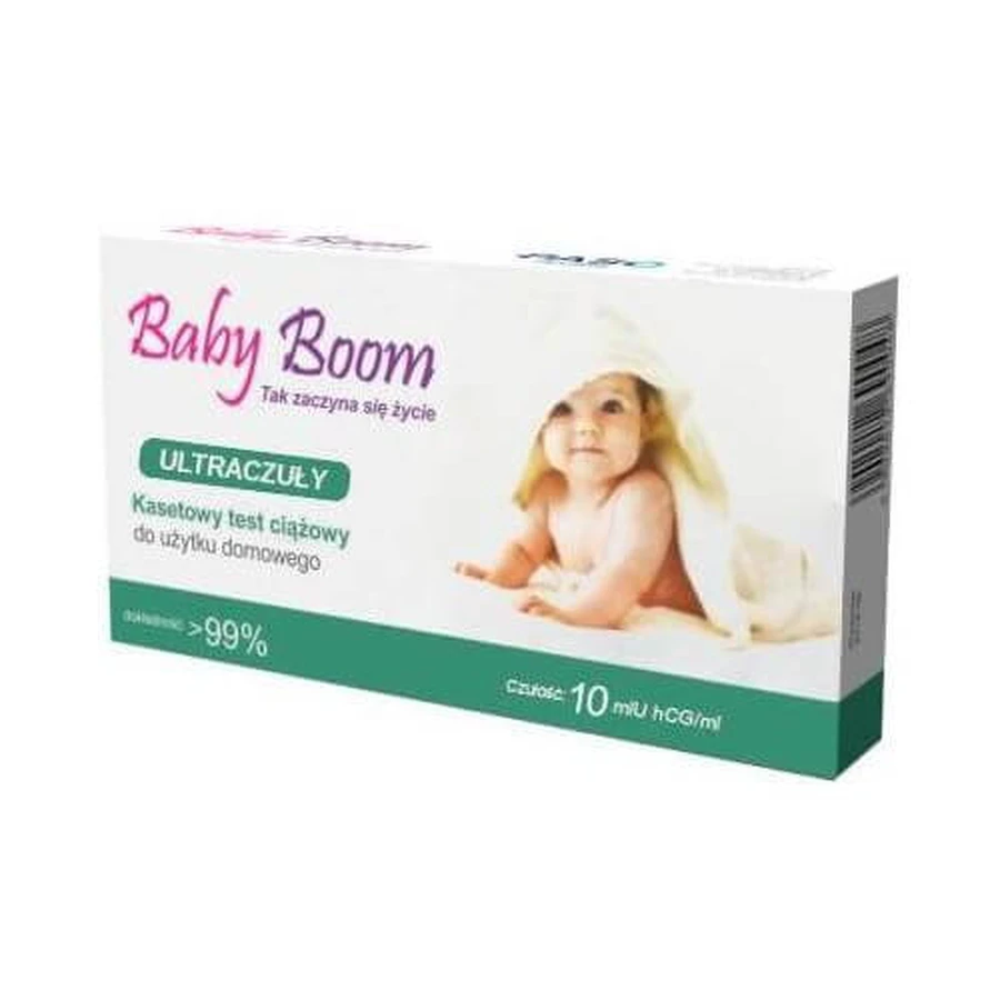 Baby Boom Test di gravidanza a cassetta ultra sensibile, 1 pz.