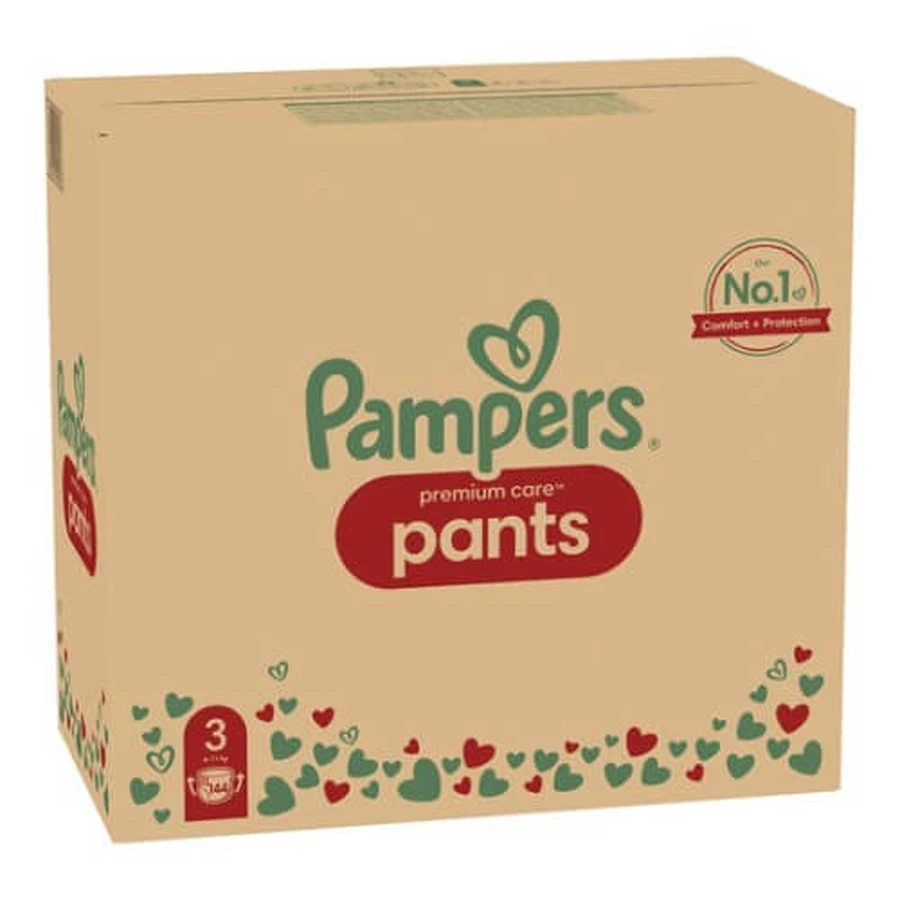 PAMPERS Premium Care luiers maat 3, 144 stuks