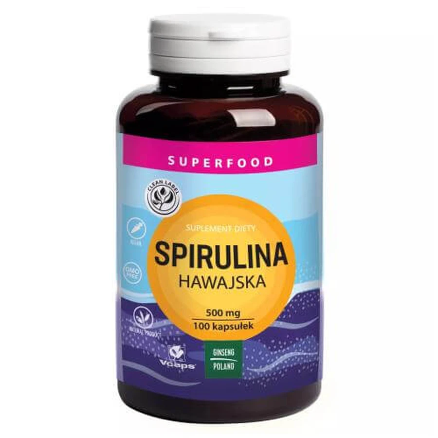 Spirulina Hawaii 500 mg, 100 tabl.