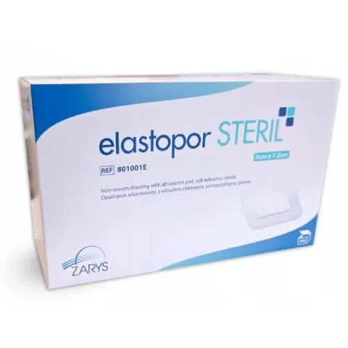 ELASTOPOR Steriel vliesverband met absorberend kompres 5x7,2cm, 100 st