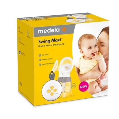 Extractor de leche eléctrico doble, Swing Maxi, 2L, Medela