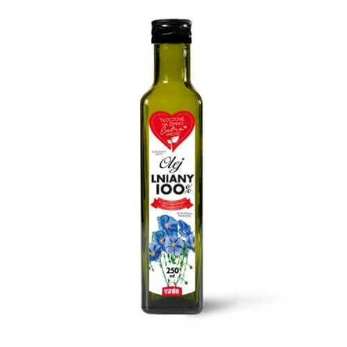 Virde 100% lijnzaadolie, 250 ml