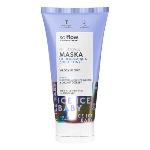 so!flow by Vis Plantis Violet masker om gele tinten af te koelen voor blond haar, 200ml