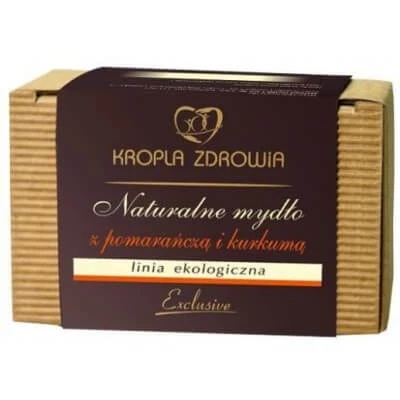 DROPLE OF HEALTH Natuurlijke zeep met sinaasappel en kurkuma - 130g