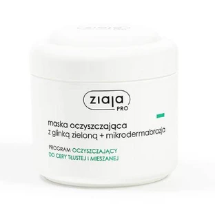 ZIAJA PRO Zuiverend masker met groene klei + microdermabrasie, 250ml