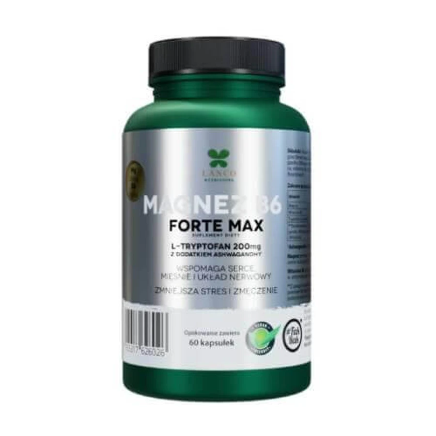 LANCO NUTRITIONS Magnesium B6 Forte Max, 60 Kapseln