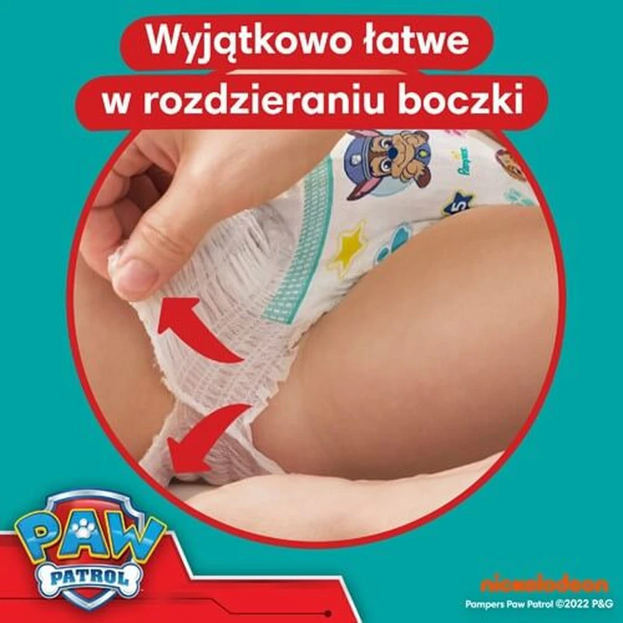 Pañales Pampers Baby Dry Pants talla 5 Psi Patrol, 66pcs
