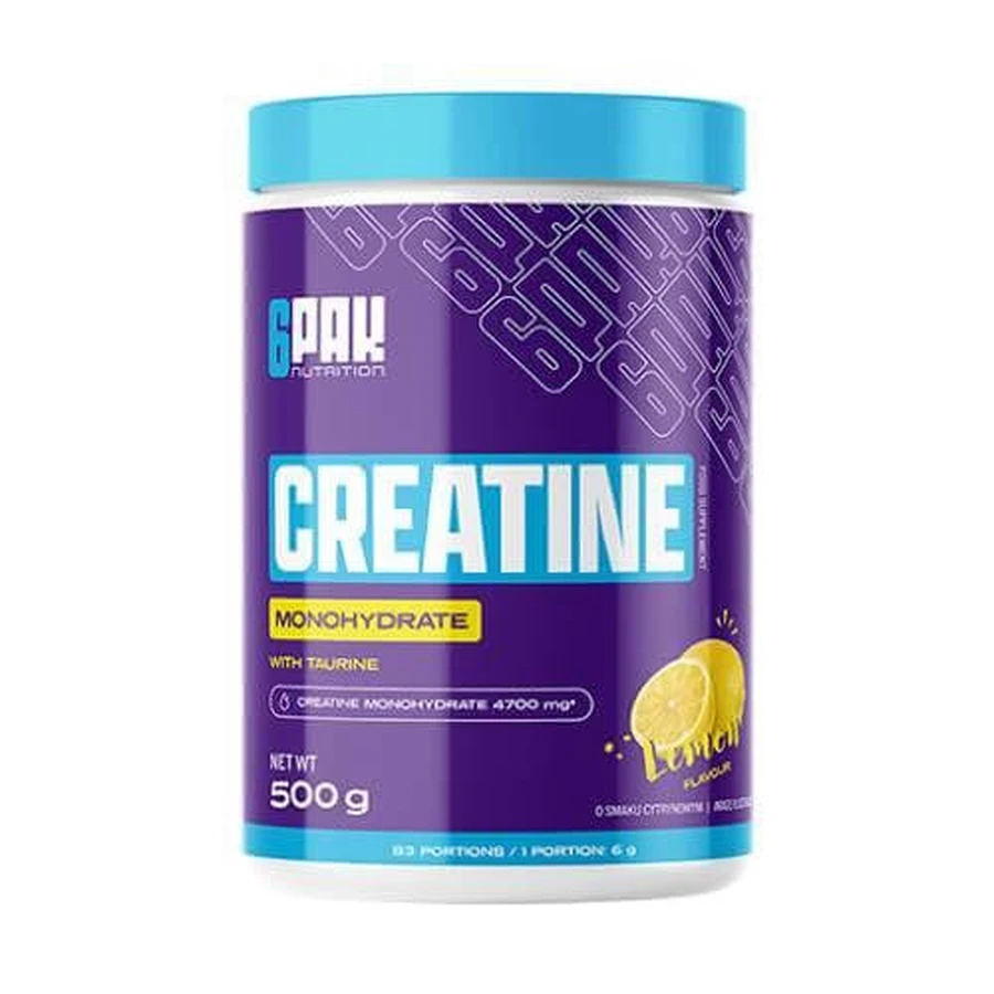 6Pak Nutrition Creatine Monohydrate lemon flavor, 500 g