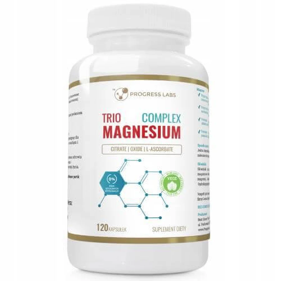 Progress Labs Trio Magnesium Complex, 120 capsule