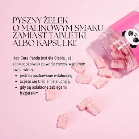 Noble Health Hair Care Panda veganistische jelly beans, 300 g