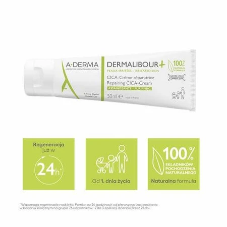 A-DERMA DERMALIBOUR+ CICA Crema ristrutturante, 50ml