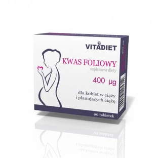 VITADIET Ácido fólico 400 μg, 90 comprimidos