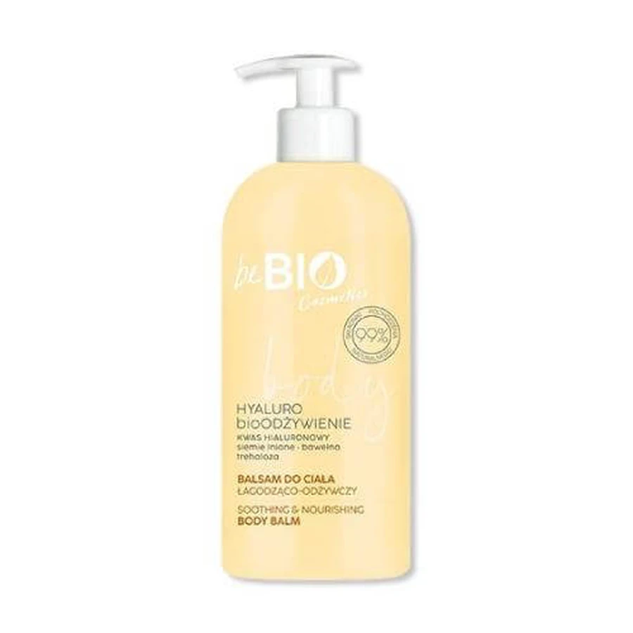 BE BIO EWA CHODAKOWSKA Natürliche Körperlotion mit Hyaluronsäure, Leinsamen, Baumwolle, Trehalose, 350ml