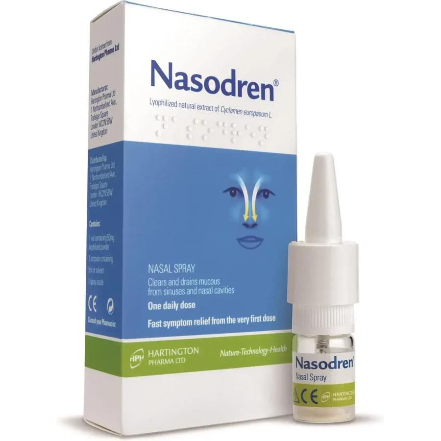 NASODREN Espray nasal 50 mg, 1 unidad