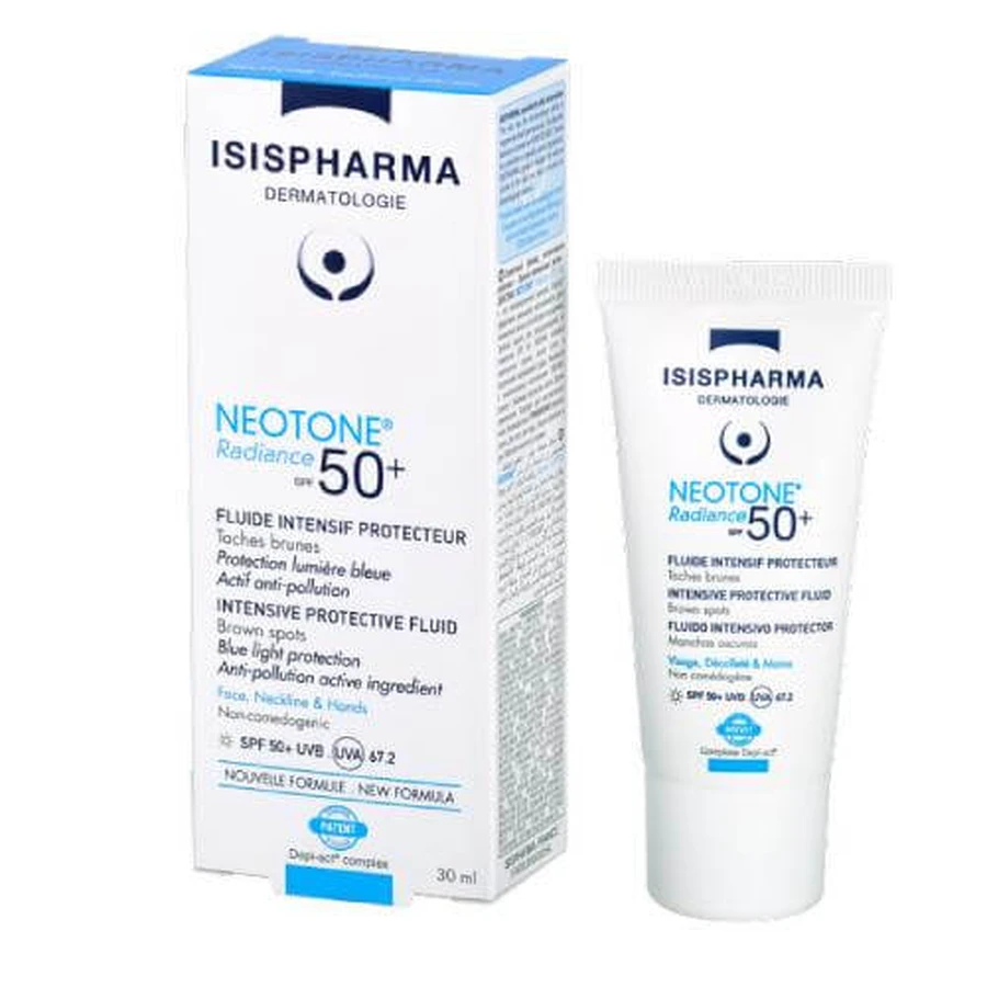 ISISPHARMA Neotone Radiance SPF 50+ Light Serum to eliminate skin discoloration for day, 30ml